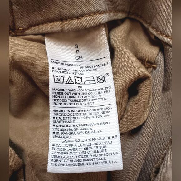 Old Navy Tan Brown Cotton Straight Pants Size S - Picture 5 of 5